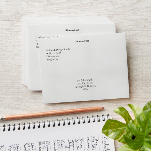 Letter Envelopes | Mailing Envelopes | Personalize (Stacked)