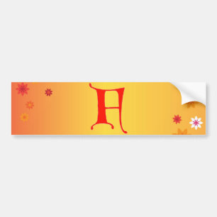 Letter F Bumper Sticker