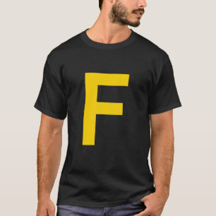 Letter F Capital Alphabet T-Shirt