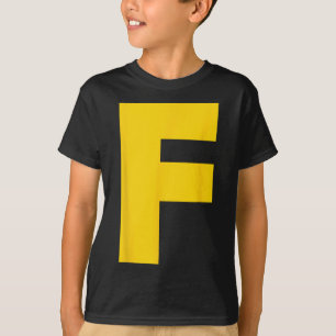 Letter F Chipmunk Group Matching Halloween Costume T-Shirt