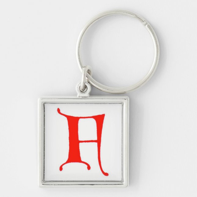 Letter F Key Ring (Front)