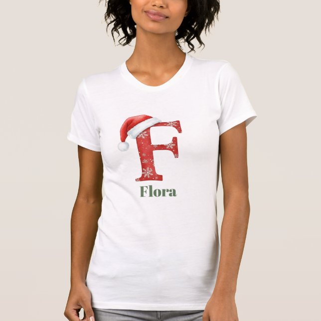 Letter F Personalized T-Shirt (Front)