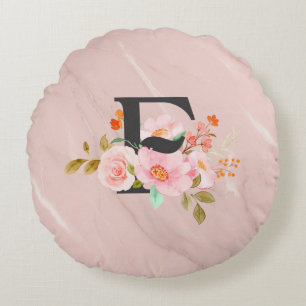 Letter F Round Cushion