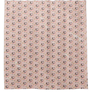 Letter F Shower Curtain