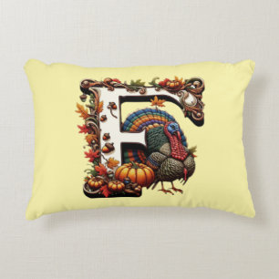 Letter f Thanksgiving gift style Decorative Cushion