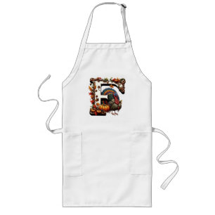 Letter f Thanksgiving gift style  Long Apron
