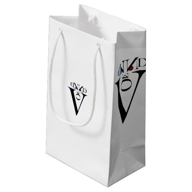 Letter Face Gift Bag (Back Angled)