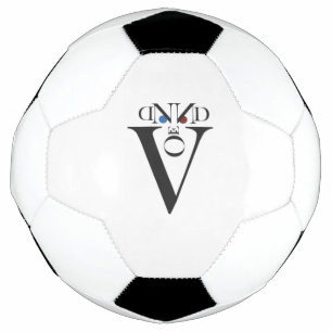 Letter Face Soccer Ball