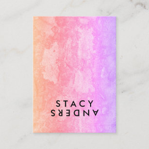 Letter Flip Chic Rustic Business Card