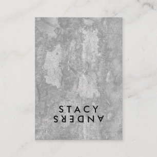 Letter Flip Chic Rustic Business Card