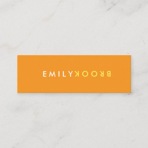 Letter Flip Style Mini Business Card