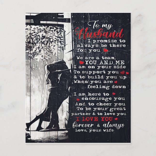 Letter For Husband | Cool Family Decoration (Front)