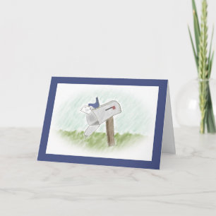 Letter from a Bluebird Customisable Greeting Card