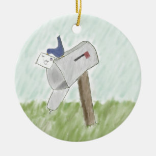 Letter from a Bluebird Ornament