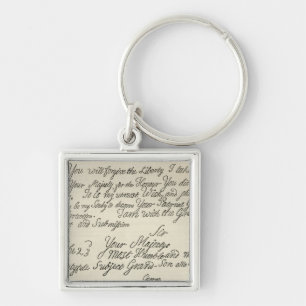 Letter from George III to his grandfather the Key Ring
