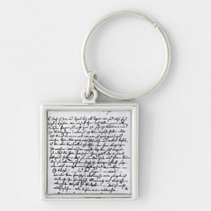 Letter from Mozart to his Father, 5th April Key Ring