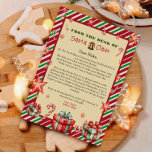 Letter from Santa Claus Christmas  Invitation<br><div class="desc">Personalised letter from from Santa Clause.
Give your child this year special,  cute letter from Santa. 
Collection: 
https://www.zazzle.com/collections/love_christmas_collection-119212194434211063</div>