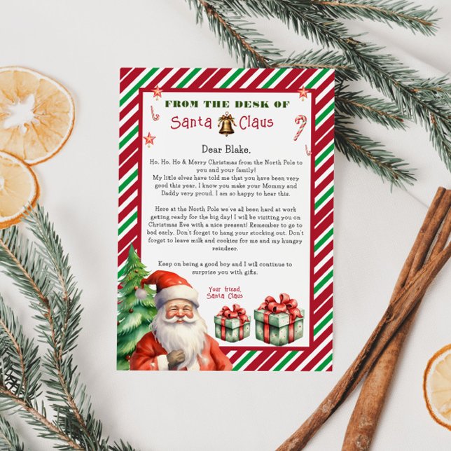 Letter from Santa Claus Christmas  Invitation (Creator Uploaded)