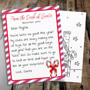 Letter from Santa Clause Kid's Christmas