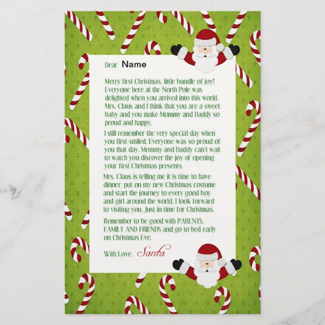 Letter from Santa Stationery (Front)