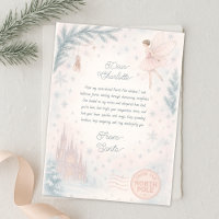 Letter From Santa - Sugar Plum Fairy Girly Magical