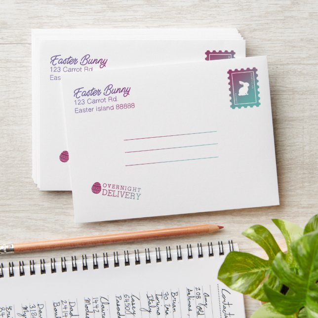 Letter From The Easter Bunny Envelope (Stacked)