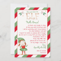 Letter from Your Girl Elf Hello Personalise
