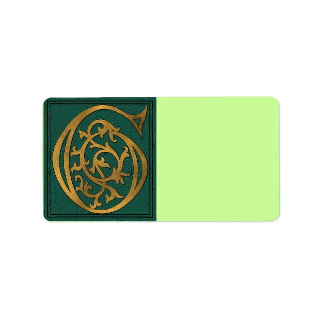 Letter G Address Label (Front)