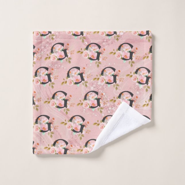 Letter G Bath Towel Set (Wash Cloth)