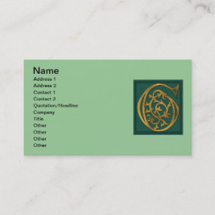Letter G Business Card