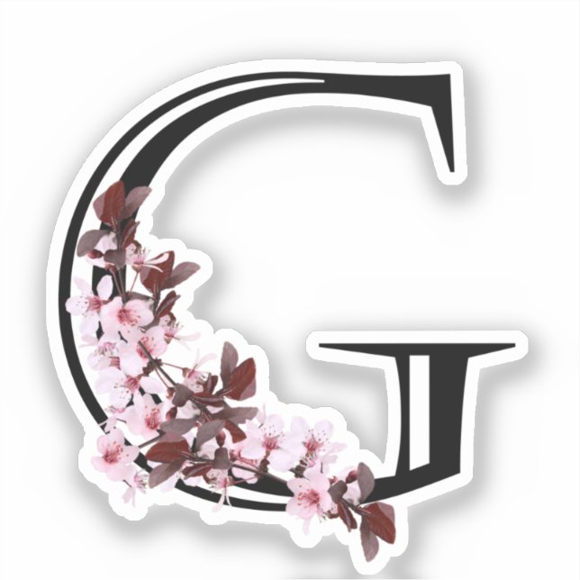 Letter G, Cherry Blossom (Front)