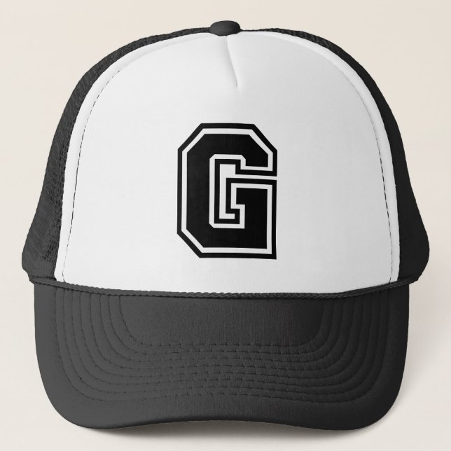 Letter "G" Classic Trucker Hat (Front)