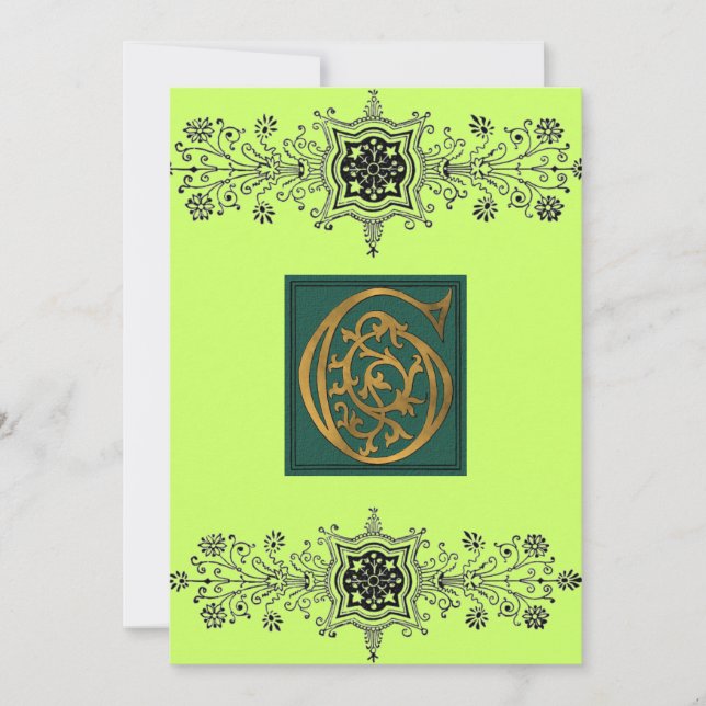Letter G Invitation (Front)
