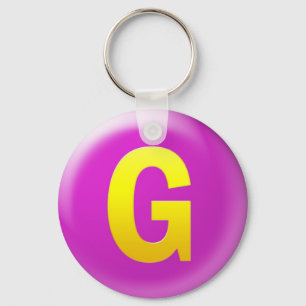 Letter G Key Ring
