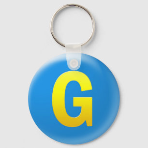 Letter G Key Ring
