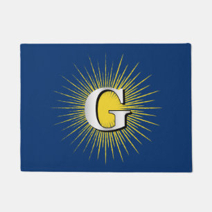 Letter G – masonic symbol Doormat