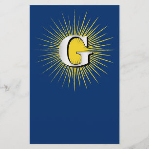 Letter G – masonic symbol Flyer