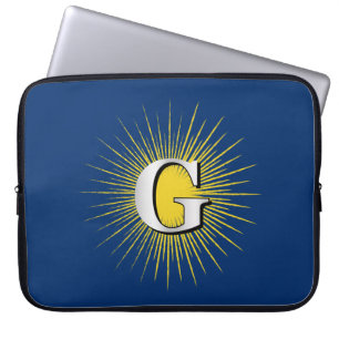 Letter G – masonic symbol Laptop Sleeve