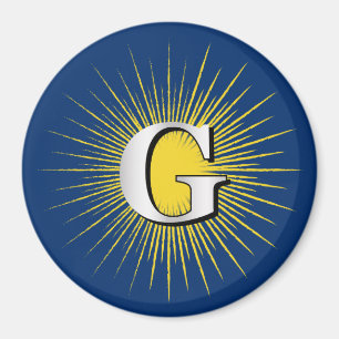 Letter G – masonic symbol Magnet