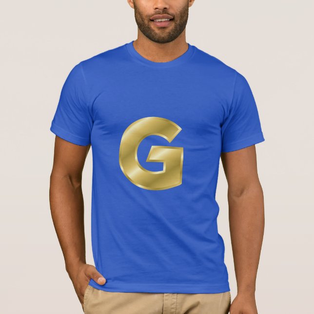 Letter G Men's Basic Bella Canvas T-Shirt (Front)