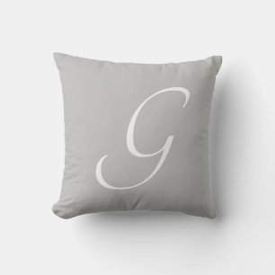 Letter G Monogram Initial Custom Cushion