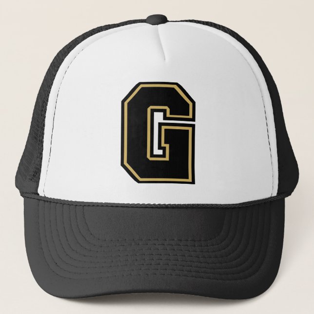 Letter "G" Monogram Trucker Hat (Front)