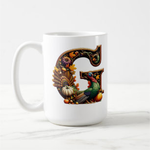 Letter G Thanksgiving style  Coffee Mug