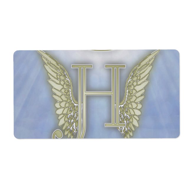 Letter H Angel Monogram (Front)