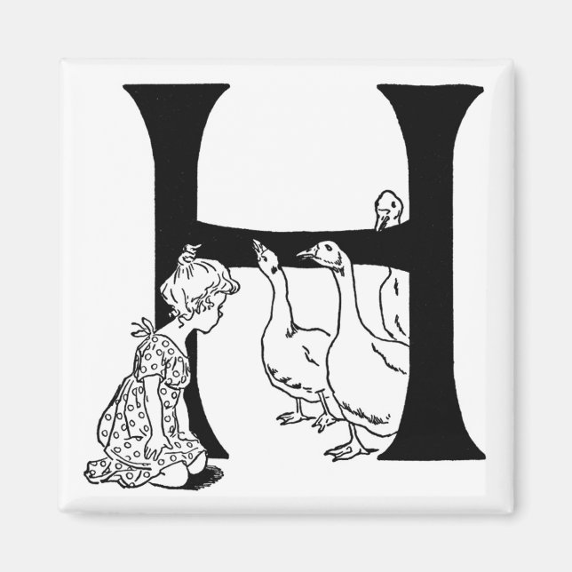 Letter 'H' at the Farm - Magnet (Front)