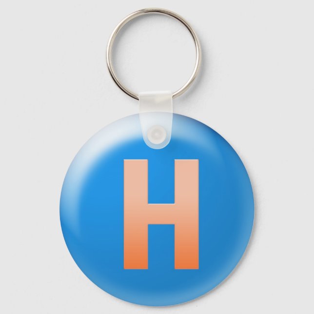 Letter H Key Ring (Front)