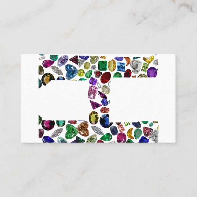 Letter H Monogram Business Card (Back)
