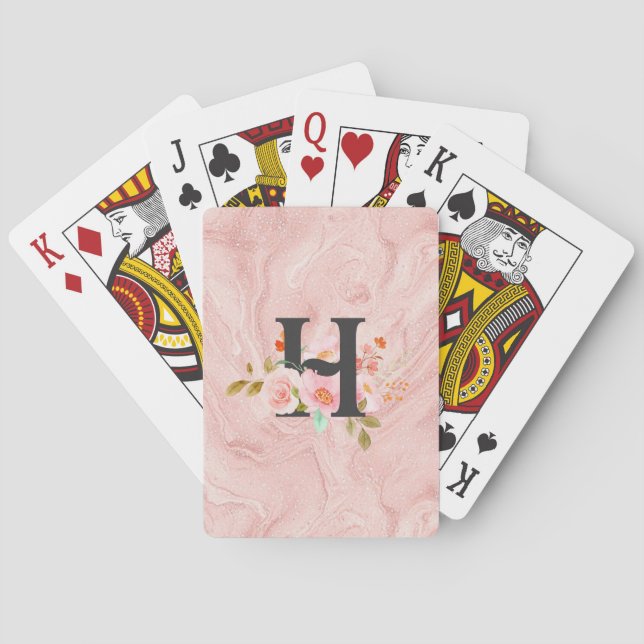 Letter H Playing Cards (Back)