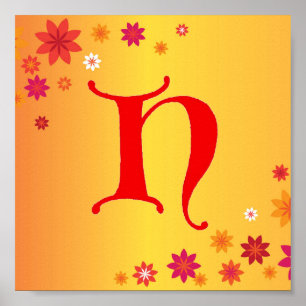 Letter H Poster