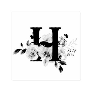 Letter H Self-inking Stamp